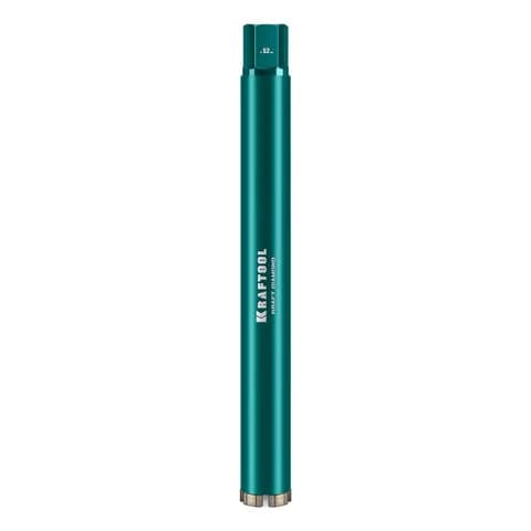 KRAFTOOL DIAMOND 52 мм (450 мм, 1 1/4″, лазерная сварка, сухое сверление с микроударом), алмазная коронка по железобетону (29825-052)