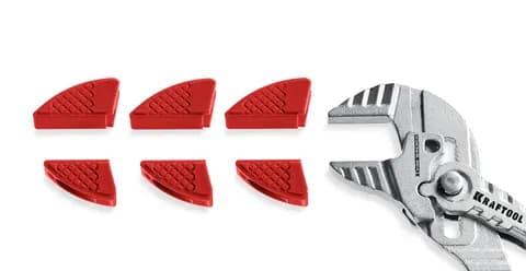 KRAFTOOL Vise-Wrench сменные защитные накладки на губки, для клещей 180 мм, набор из 3-х пар (22066-S3)