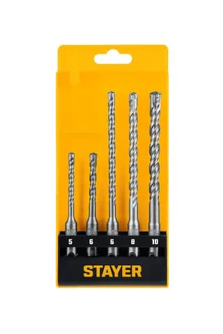 STAYER HERCULES-4Х 5шт набор буров SDS-plus (29290-H5)