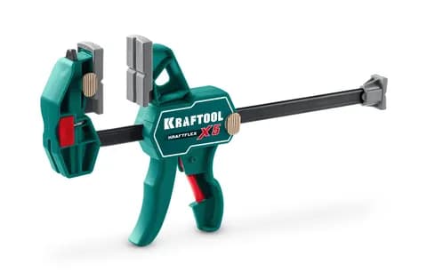 KRAFTOOL KRAFTFLEX X5 150, 150 х 66 мм, многофункциональная струбцина для направляющих шин (32555-150)