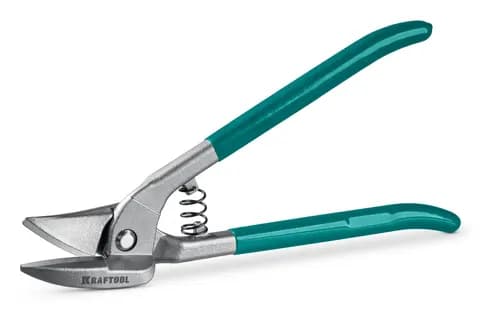 KRAFTOOL IDEAL левые 280 мм фигурные цельнокованые ножницы по металлу (23009-L)