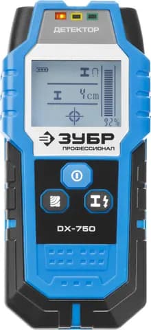 ЗУБР DX - 750, 100 мм, универсальный детектор проводки, Профессионал (45260)