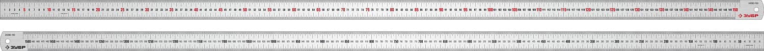 ЗУБР Про-150, длина 1.5 м, усиленная нержавеющая линейка, Профессионал (34280-150)