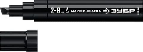 ЗУБР МК-800 черный, 2-8 мм клиновидный маркер-краска (06327-2)