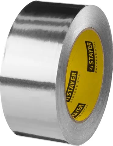 STAYER ProTape 50 мм, 50 м, до 120 °С, самоклеящаяся алюминиевая лента, Professional (12268-50-50)