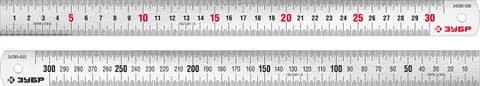 ЗУБР Про-30, длина 0.30 м, усиленная нержавеющая линейка, Профессионал (34280-030)