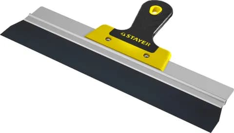 STAYER PROFlat, 350 мм, алюминиевая направляющая, двухкомпонентная ручка, анодированный фасадный шпатель (10045-35)