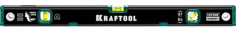 KRAFTOOL 600 мм, усиленный профиль, с зеркальным глазком, магнитный уровень (34785-60)
