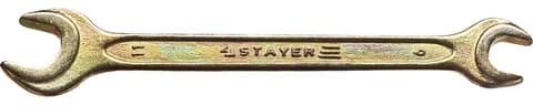 STAYER 9 x 11 мм, рожковый гаечный ключ (27038-09-11)
