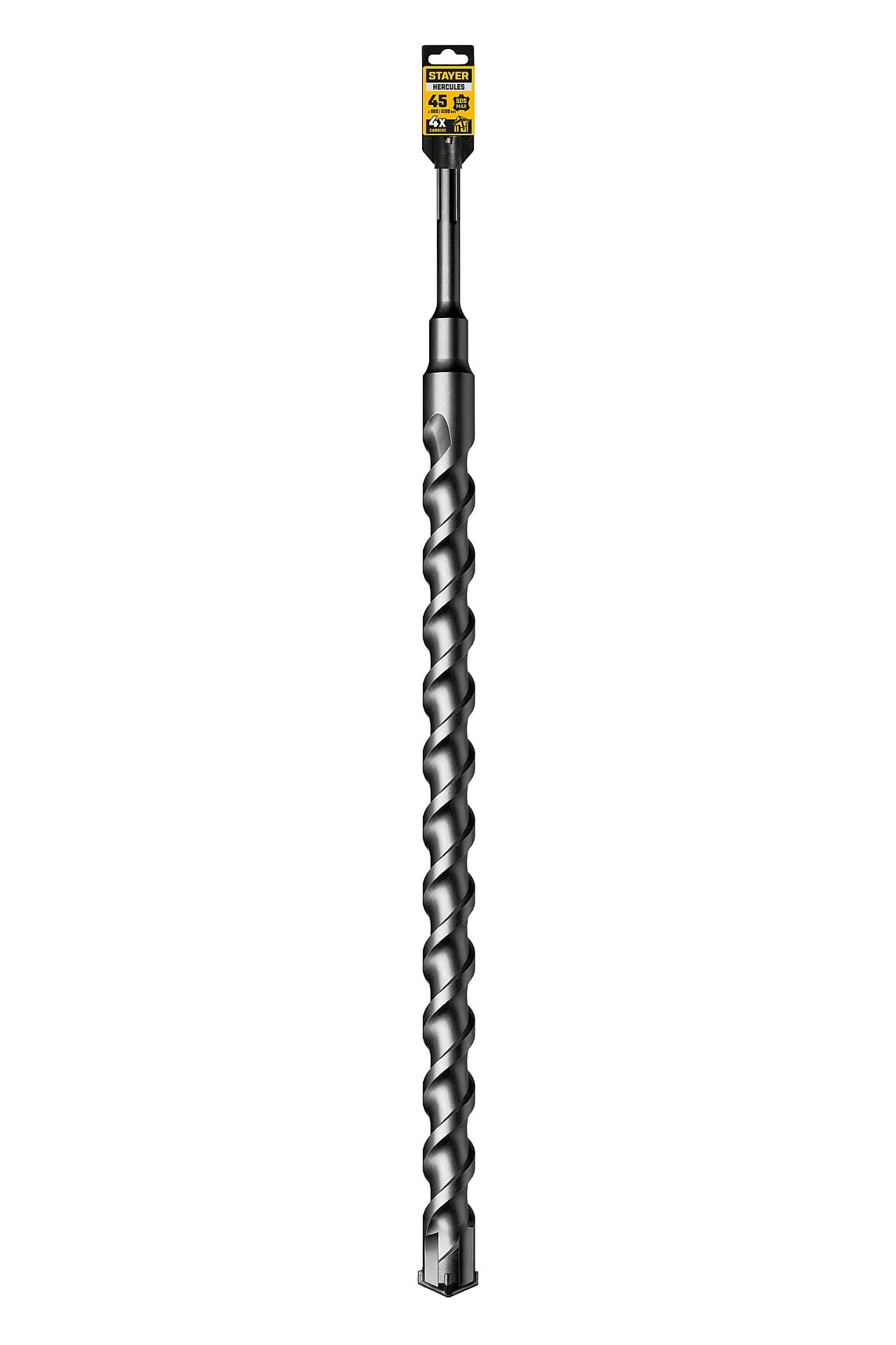 STAYER HERCULES-4Х 45 x 880/1000 мм, SDS-max бур, PROFESSIONAL (29370-880-45)