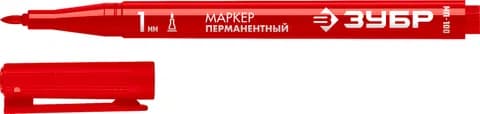 ЗУБР МП-100 красный, 1 мм перманентный маркер (06320-3)