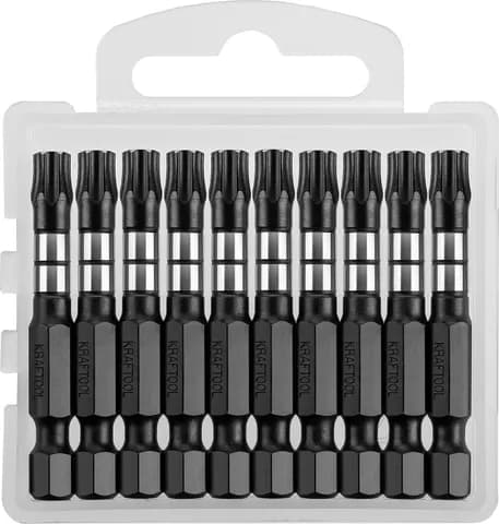 KRAFTOOL Impact TX30, 50 мм, 10 шт, ударные биты (26195-30-50-S10)