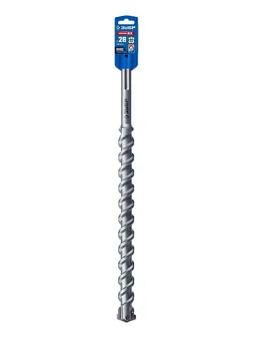 ЗУБР ПРОФИ-4Х 28x410/520 мм, SDS-max бур, ПРОФЕССИОНАЛ (29350-410-28)
