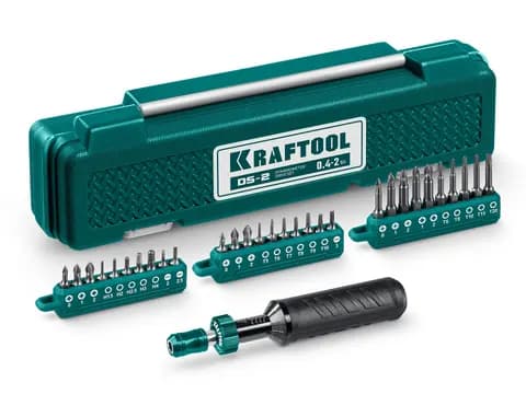 KRAFTOOL DS-2 0.4-2 Нм, динамометрическая отвертка (64034)