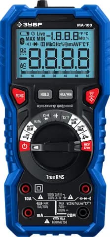 ЗУБР МА-100 цифровой мультиметр (59808)