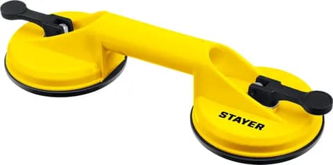 STAYER MAXLift, 80 кг, пластмассовый, двойной, стеклодомкрат на присоске (33718-2)