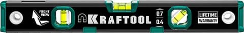 KRAFTOOL 400 мм, усиленный профиль, с зеркальным глазком, магнитный уровень (34785-40)