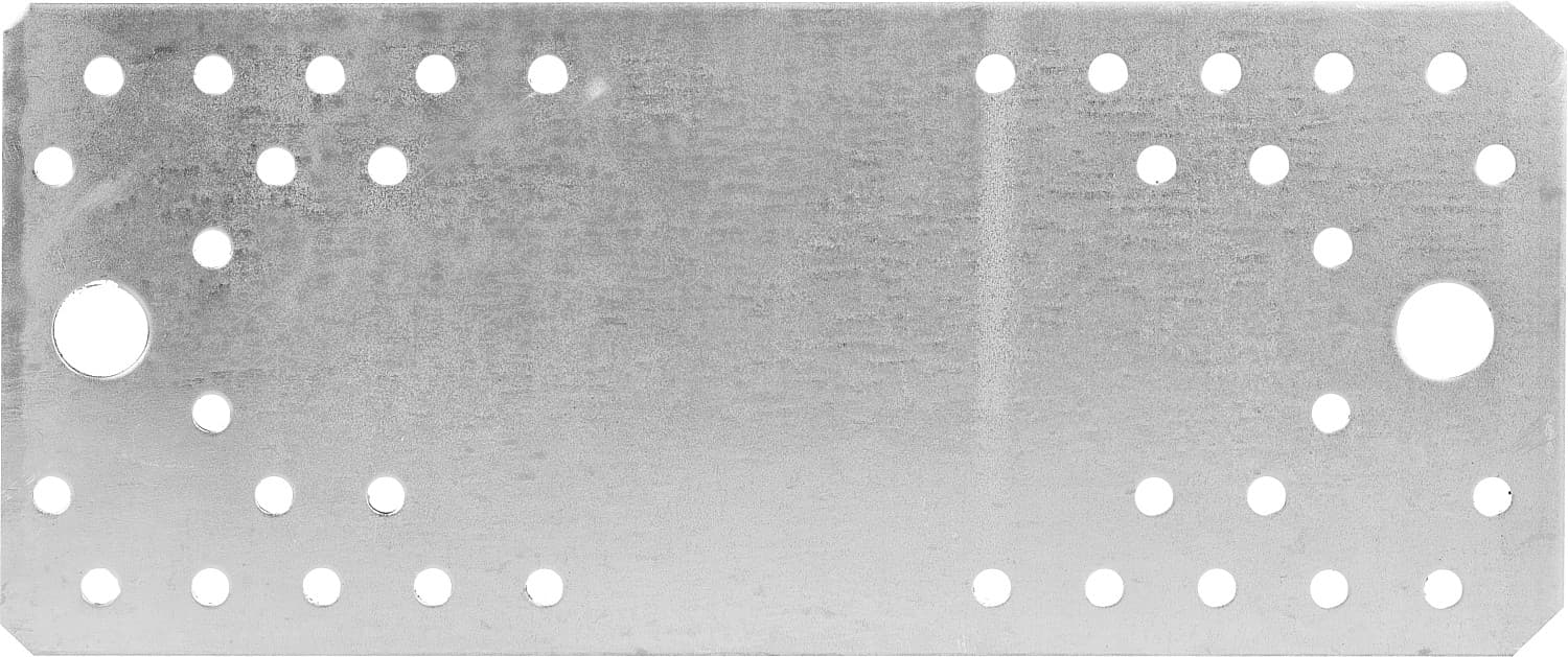 ЗУБР КП-2.0, 210 x 90 x 2 мм, цинк, крепежная пластина (310236-210-90)