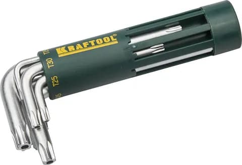 KRAFTOOL TH, 8 шт, набор коротких ключей TORX (27433-1)