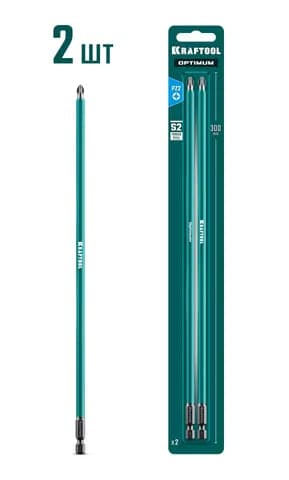 KRAFTOOL OPTIMUM PZ 2, 300 мм, 2 шт, биты (26124-2-300-2)