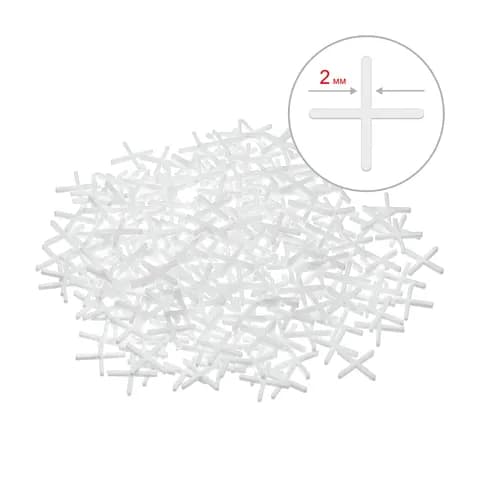 ЗУБР 2 мм, 200 шт, крестики для плитки (33811-2)
