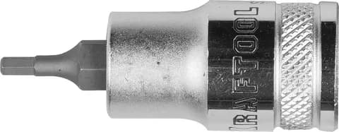 KRAFTOOL HEX, 1/2″, Н3, торцовая бита-головка (27908-03)