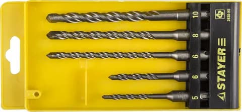 STAYER 5 шт: 5/6x110. 6/8/10х160 мм, набор SDS-plus буров, Professional (2930-H5)