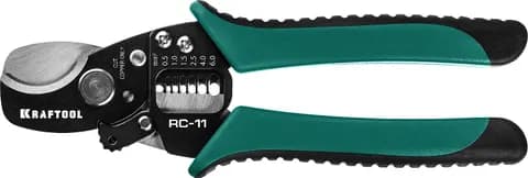 KRAFTOOL RC-11, 2 в 1, кабельные ножницы (22696-2)