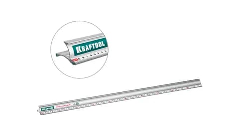 KRAFTOOL KRAFT-LINE, 1.0 м, усиленная алюминиевая линейка со стальной направляющей (34275-100)
