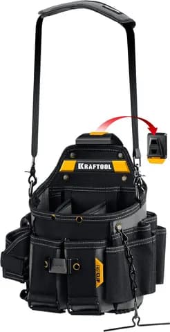 KRAFTOOL KPB-23 поясная сумка с быстросъёмным креплением FastClip, 290 х 310 мм (38766)