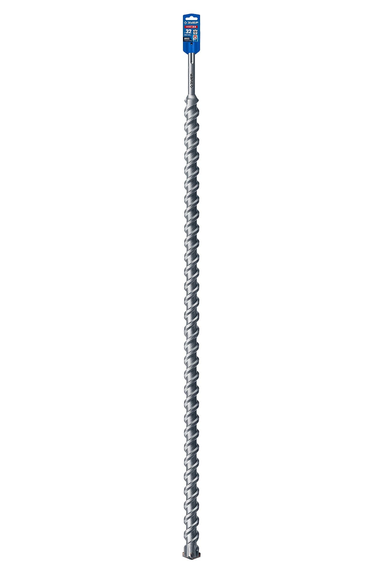 ЗУБР ПРОФИ-4Х 32x1380/1500 мм, SDS-max бур, ПРОФЕССИОНАЛ (29350-1380-32)