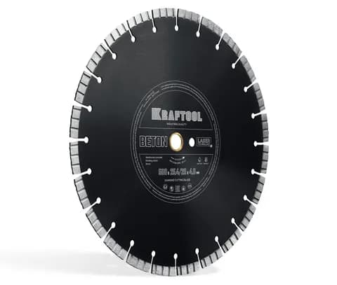 KRAFTOOL BETON 500 мм (25.4/20 мм, 12х4.0 мм), алмазный диск (36686-500)
