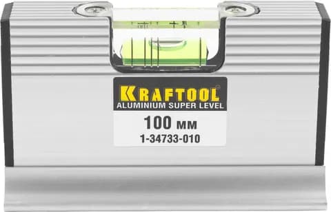 KRAFTOOL ACU-VIEW, 4 в 1, 100 мм, компактный уровень для горизонтальных измерений и уклонов (1-34733-010)