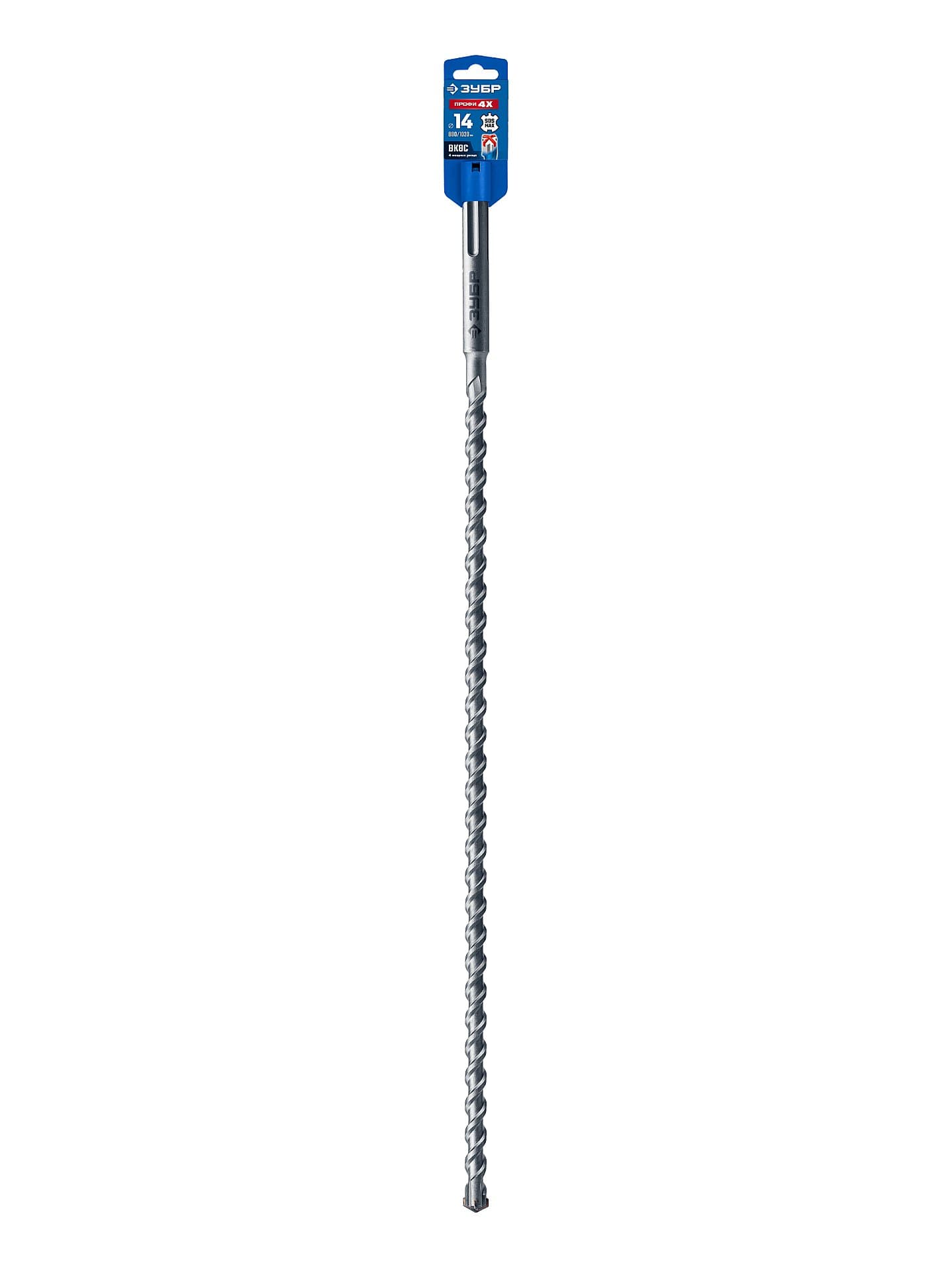 ЗУБР ПРОФИ-4Х 14x880/1020 мм, SDS-max бур, ПРОФЕССИОНАЛ (29350-880-14)