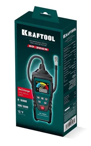 KRAFTOOL GD-300R аккумуляторный цифровой газоанализатор (45800)