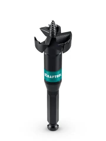 KRAFTOOL SELF FEED d 32 мм, cверло по дереву самоврезающееся (29951-32)