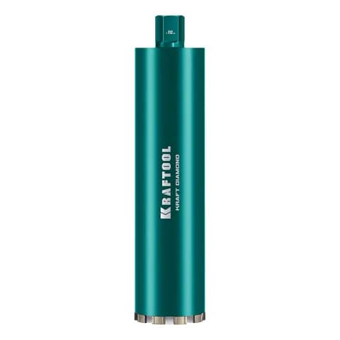 KRAFTOOL DIAMOND 112 мм (450 мм, 1 1/4″, лазерная сварка, сухое сверление с микроударом), алмазная коронка по железобетону (29825-112)