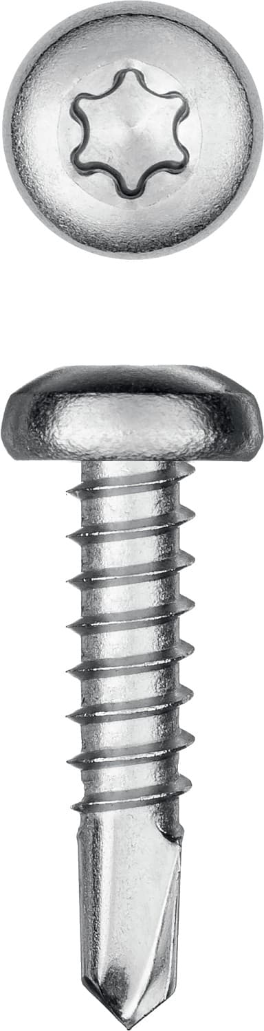 KRAFTOOL DS-P, 16 х 3.9 мм, А2, сверло, полукруглая головка, ТХ15, 1000 шт, саморез нержавеющий (300931-39-016)