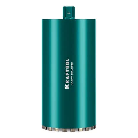 KRAFTOOL DIAMOND 200 мм (450 мм, 1 1/4″, лазерная сварка, сухое сверление с микроударом), алмазная коронка по железобетону (29825-200)