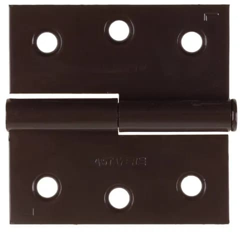 STAYER 75 x 75 x 2.4 мм, разъемная, левая, цвет коричневый, карточная петля (37613-75-3L)