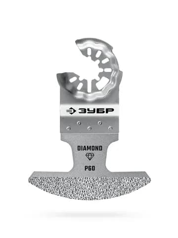ЗУБР DIAMOND 70x1.6 мм полотно с алмазным зерном Р60: керамика, мрамор, стекло, кирпич, StarQuick (15585-70-1.6)