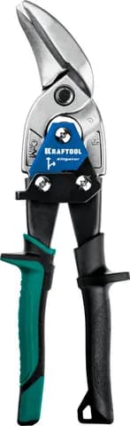 KRAFTOOL Alligator, 250 мм, правые усиленные ножницы по металлу с выносом (2328-OR)