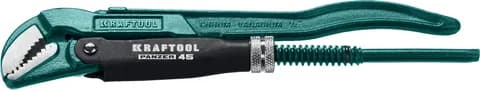 KRAFTOOL PANZER-45, №0, 1/2″, 250 мм, трубный ключ с изогнутыми губками (2735-05)