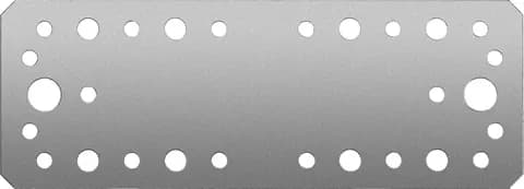 ЗУБР КП-2.5, 180 x 65 x 2.5 мм, цинк, крепежная пластина (31023-180)