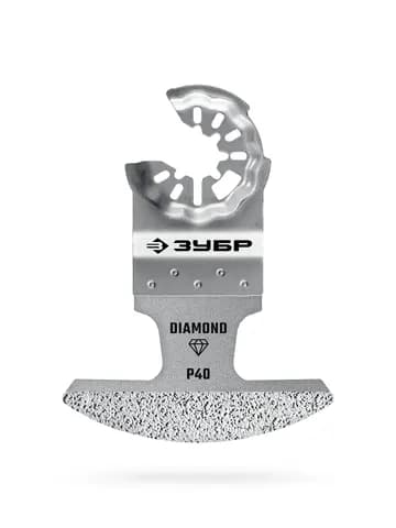 ЗУБР DIAMOND 70x2.0 мм полотно с алмазным зерном Р40: керамика, мрамор, стекло, кирпич, StarQuick (15585-70-2.0)
