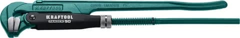 KRAFTOOL PANZER-90, №2, 1.5″, 440 мм, трубный ключ с прямыми губками (2734-15)