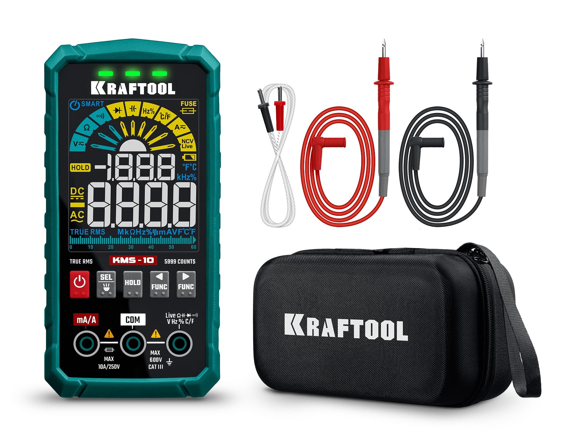 KRAFTOOL KMS-10 смарт-мультиметр цифровой (59872)