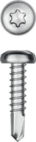 KRAFTOOL DS-P, 16 х 3.5 мм, А2, сверло, полукруглая головка, ТХ15, 1000 шт, саморез нержавеющий (300931-35-016)