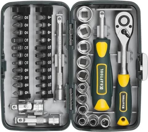 KRAFTOOL X-Drive 38, 38 предм., универсальный набор инструмента (27970-H38)