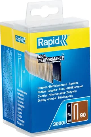 RAPID узкие, тип 90, 25 мм, 3000 шт, закаленные супертвердые гвозди (5000124)